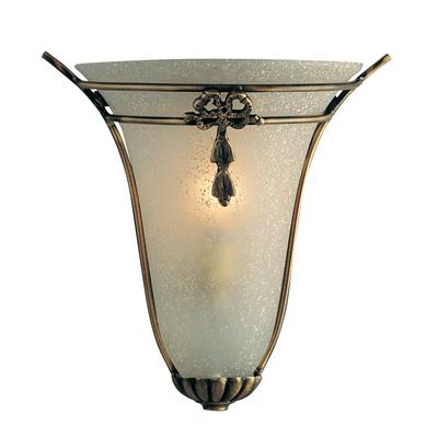 Tennessee Wall Light - Antique Brass & Scavo Glass