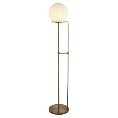 Globe Antique Brass Floor Lamp