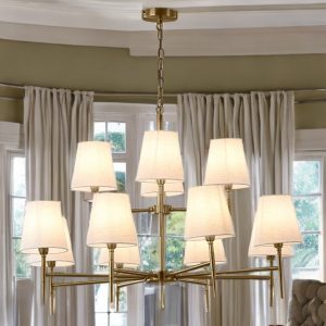 Sheldon 12 Light Two-teir Chandelier