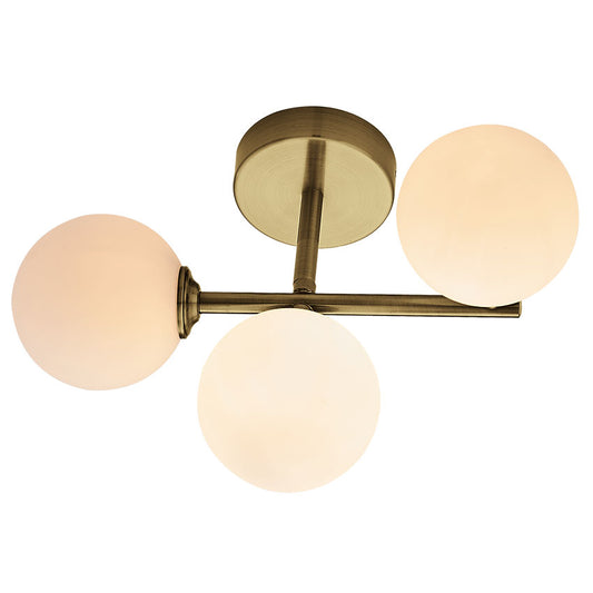 3 Light Globe IP44 Bathroom Ceiling Light