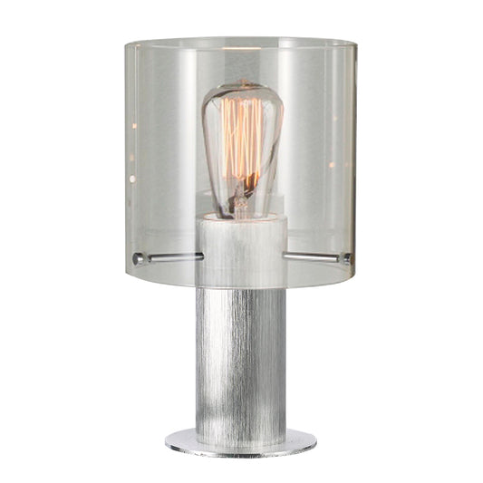 Round Glass Single Table Lamp