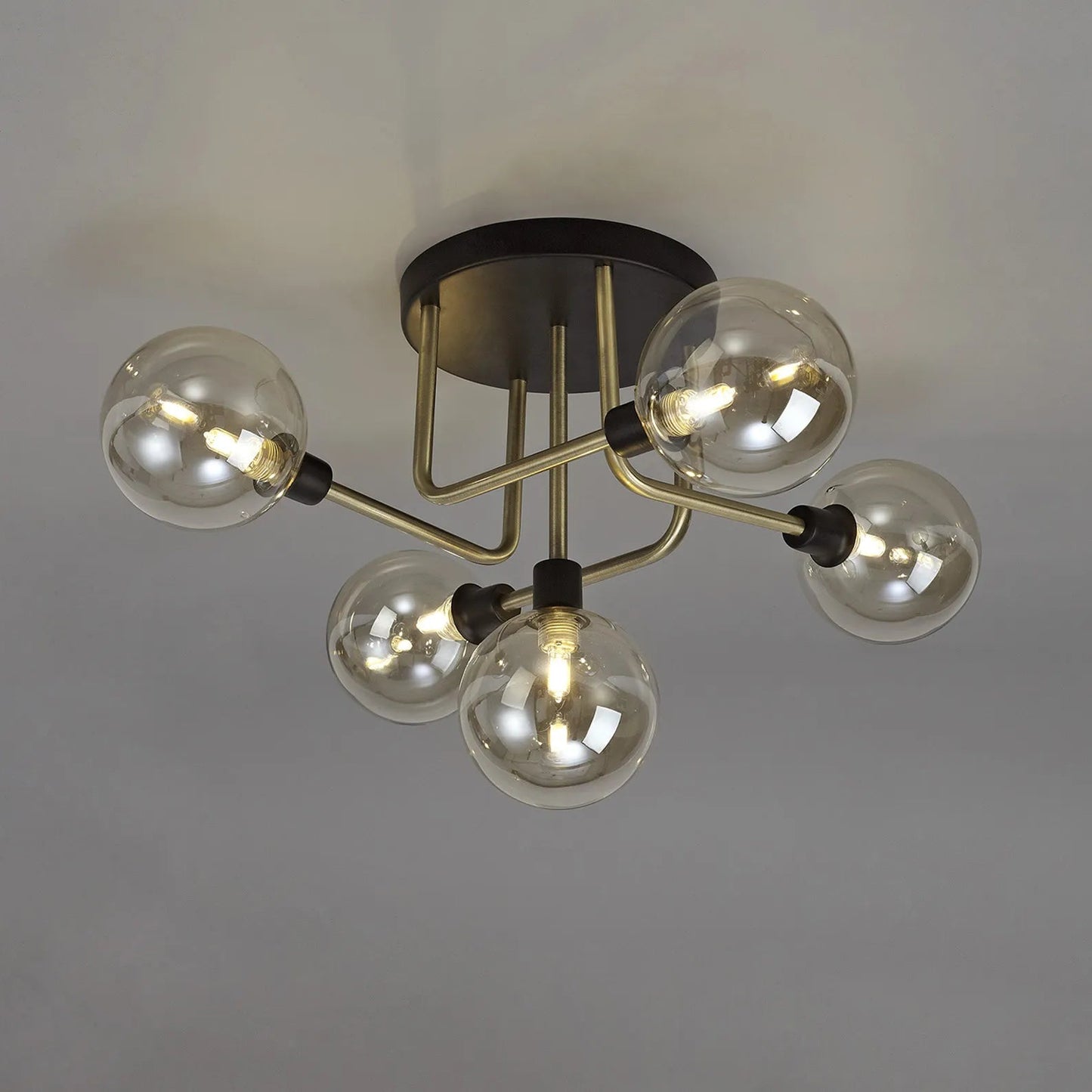 Leon Semi Flush 5 Light Ceiling Light