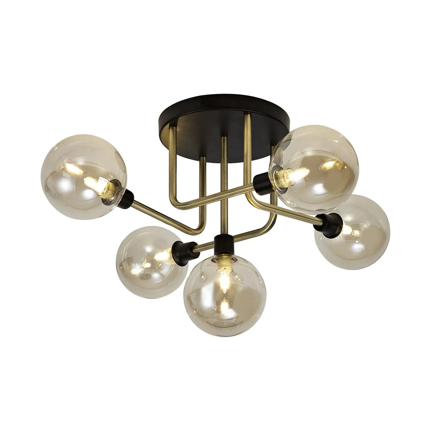 Leon Semi Flush 5 Light Ceiling Light