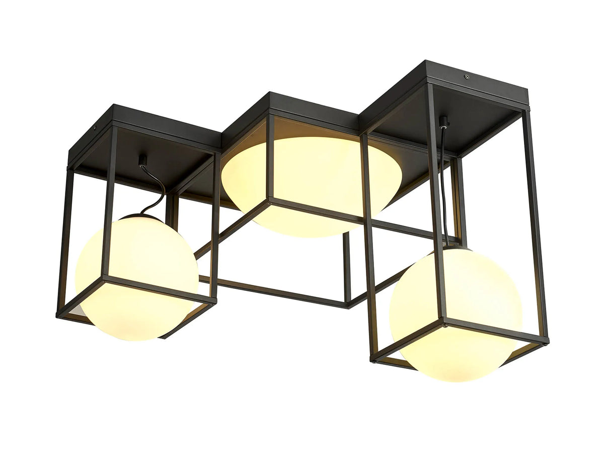 Desigual 3 Light Semi Flush Ceiling Light - Collection Only