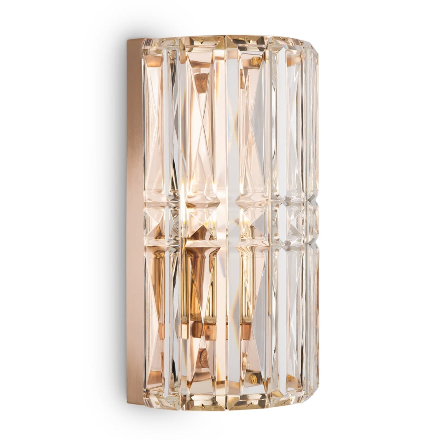 Crystal and Gold Wall Light