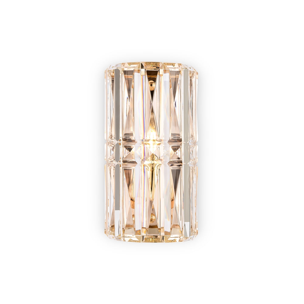 Crystal and Gold Wall Light