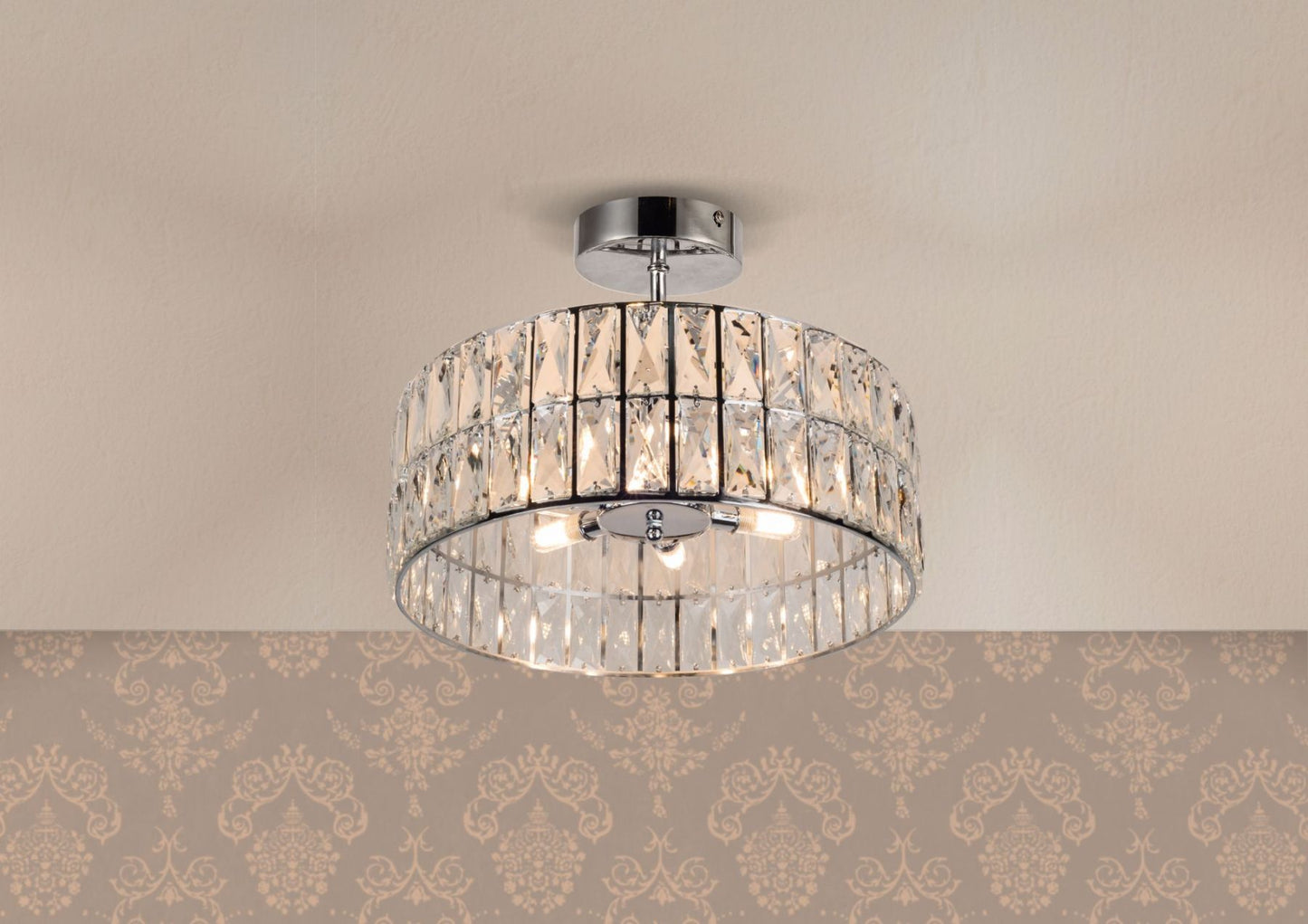 Holly 6 Light Polished Chrome Bathroom Crystal