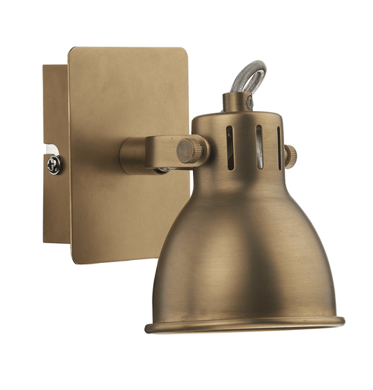 Gem Brass Single Wall Light