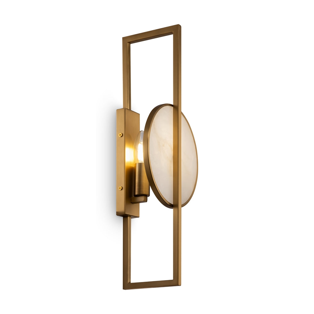 Marmol Single Brass Wall Light