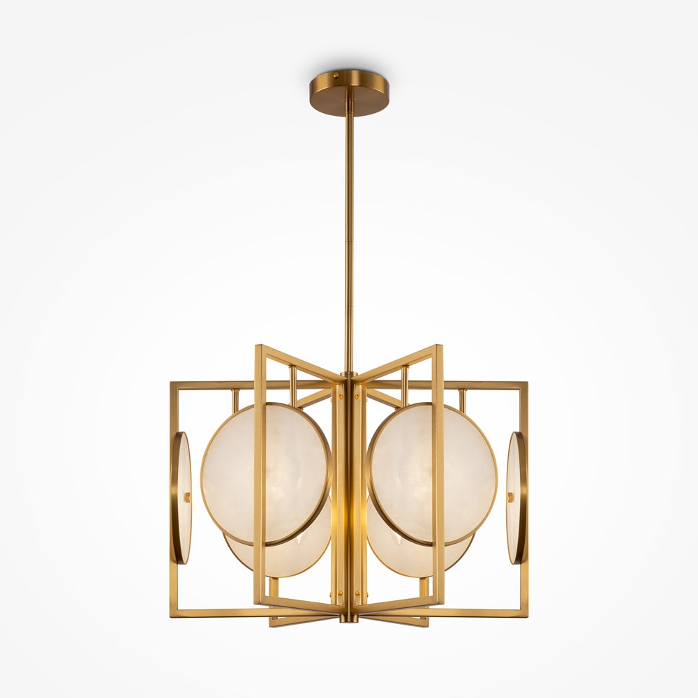 Marmol 6 Light Brass Pendant
