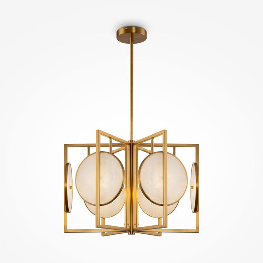 Marmol 6 Light Brass Pendant