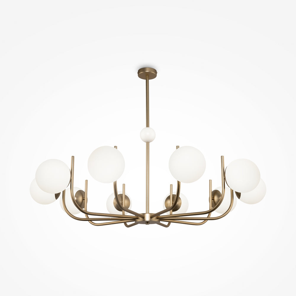 Rendez 9 Light Brass Pendant