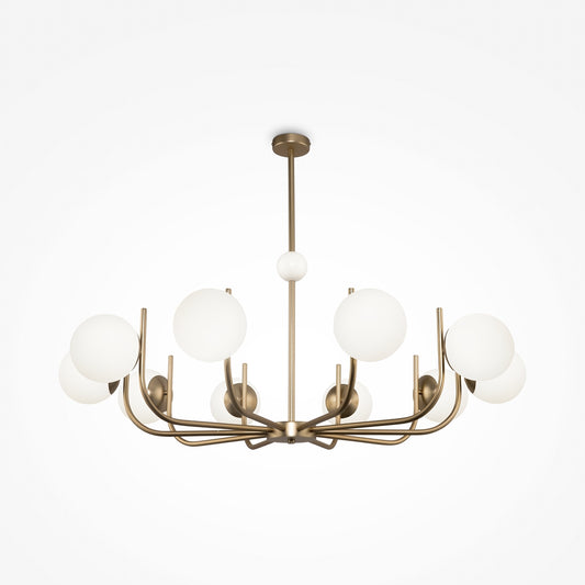 Rendez 9 Light Brass Pendant