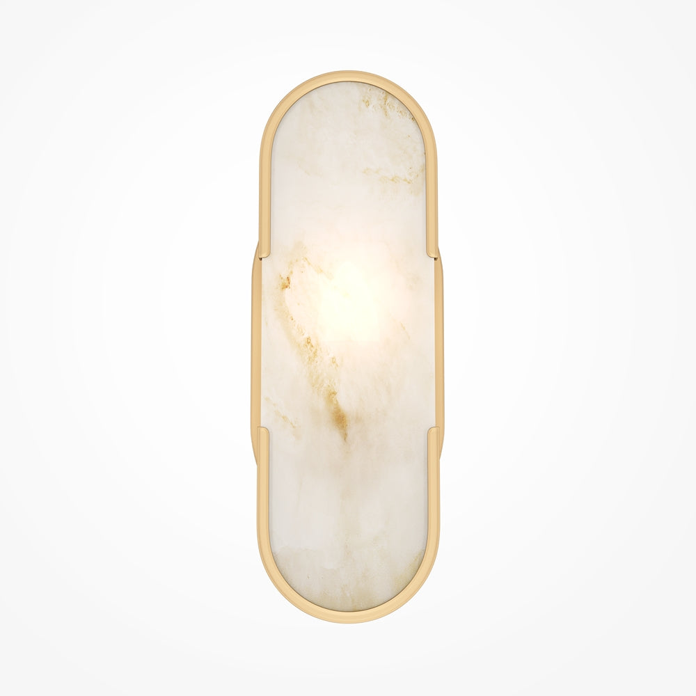 Marmol Single Brass Wall Light Small