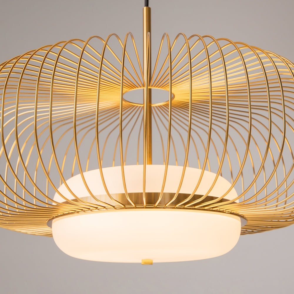 Gravity Brass Wire LED Pendant