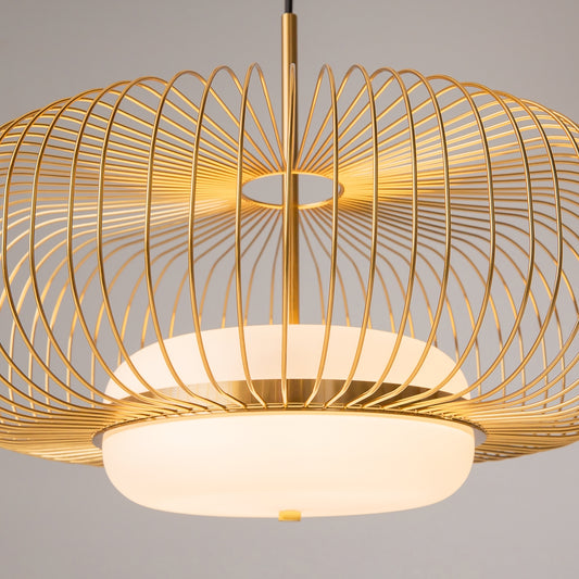 Gravity Brass Wire LED Pendant