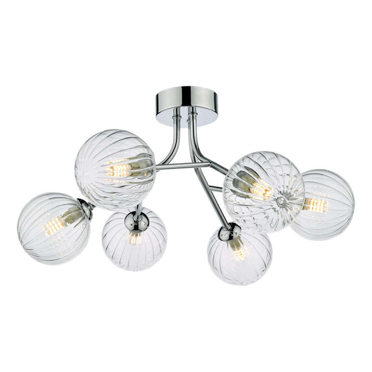 Yisca 6 Light Semi-flush Ceiling Light