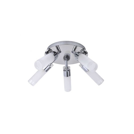 Mars 5 Light Bathroom Ceiling Light Polished Chrome