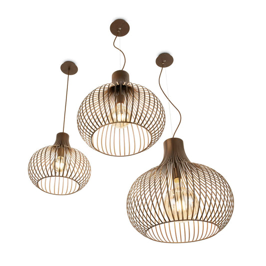 Capilla Small Brown metal Single Pendant