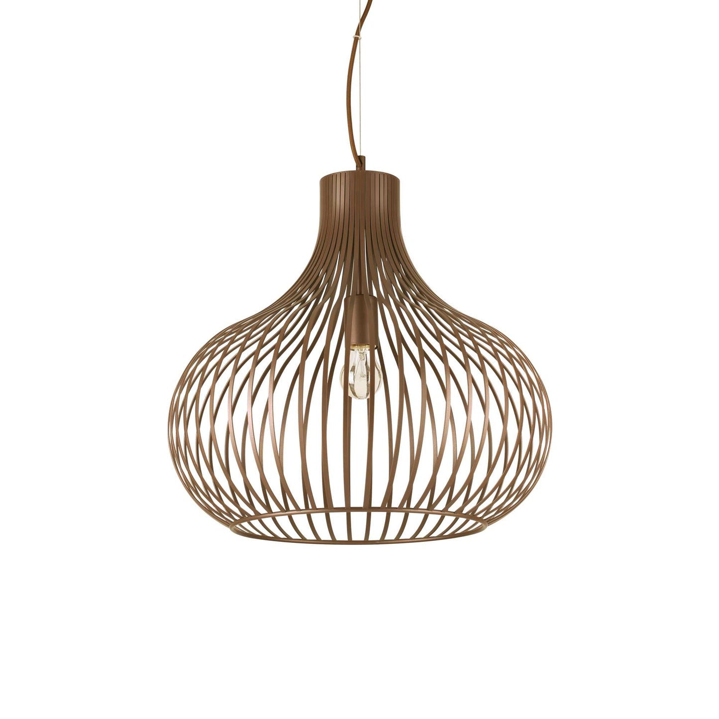 Cipolla Medium Bown Metal Single Pendant