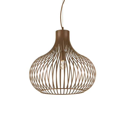 Cipolla Medium Bown Metal Single Pendant