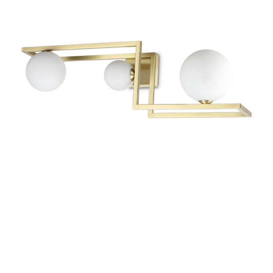 Coin Semi Flush Ceiling Light