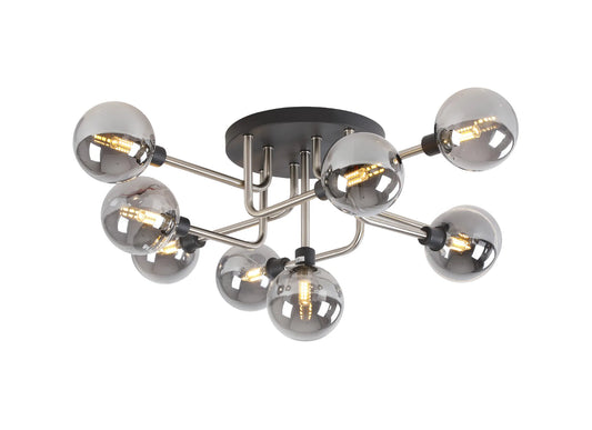 Leon Semi Flush 9 Light Ceiling Light