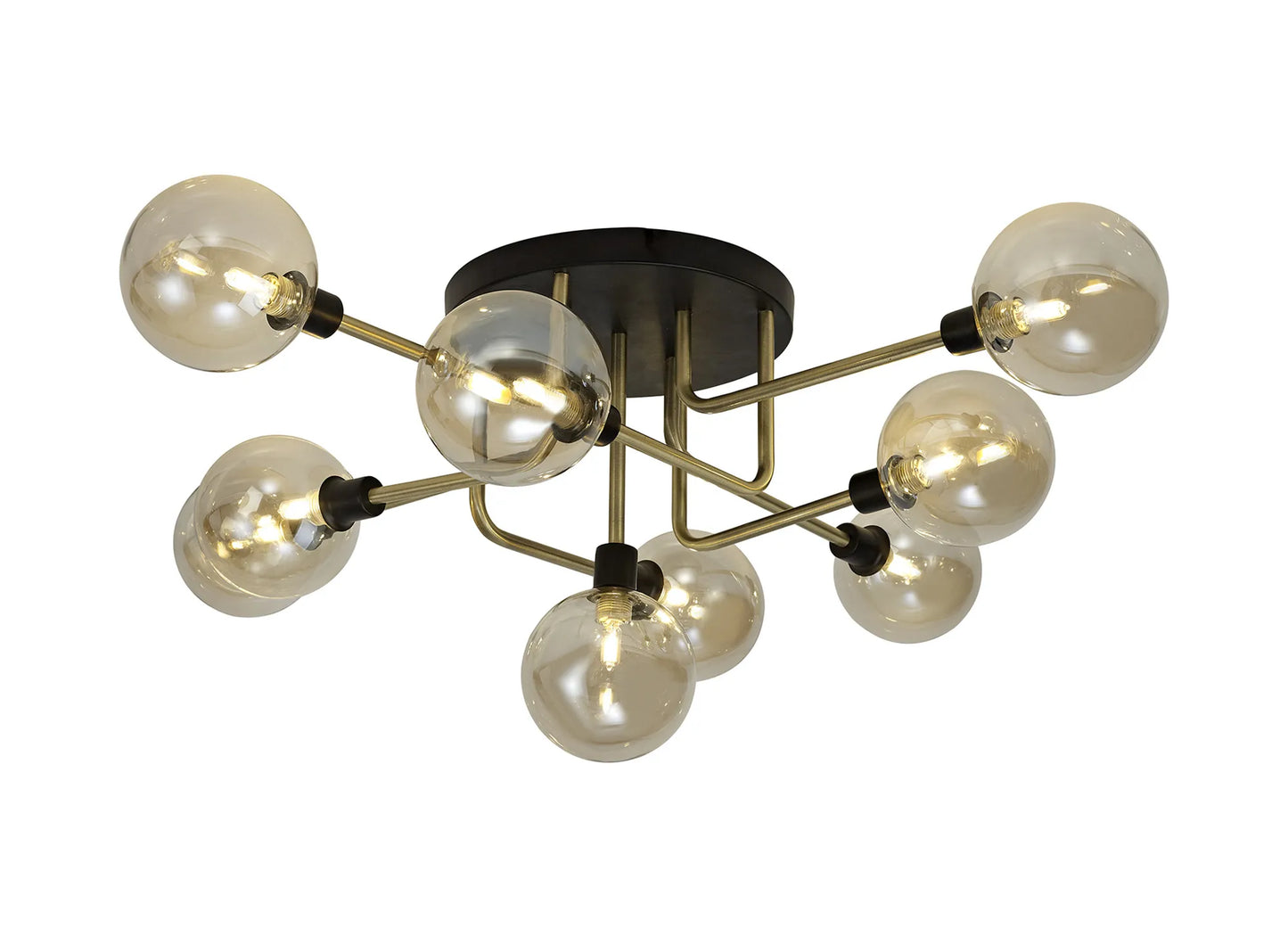 Leon Semi Flush 9 Light Ceiling Light