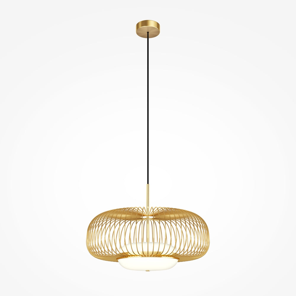 Gravity Brass Wire LED Pendant
