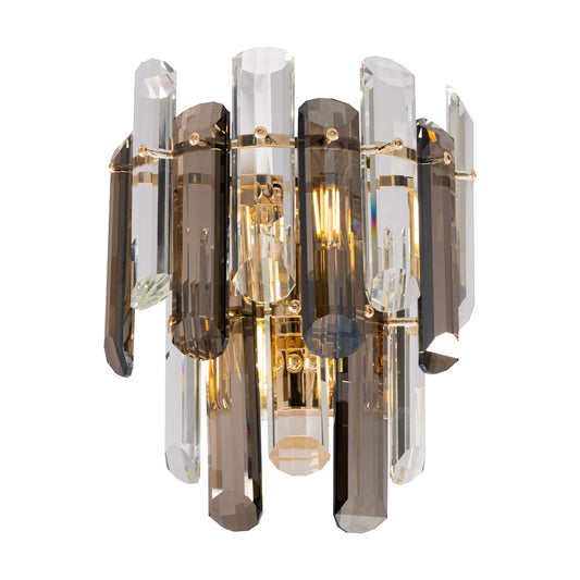 Flair 2 Tone Crystal wall light