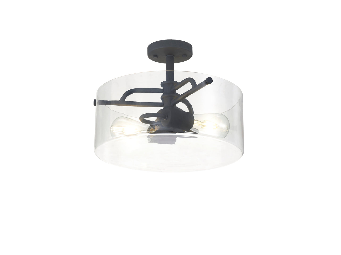 Maxwell Semi Flush 2 Light Ceiling Light