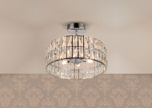 Holly 6 Light Polished Chrome Bathroom Crystal
