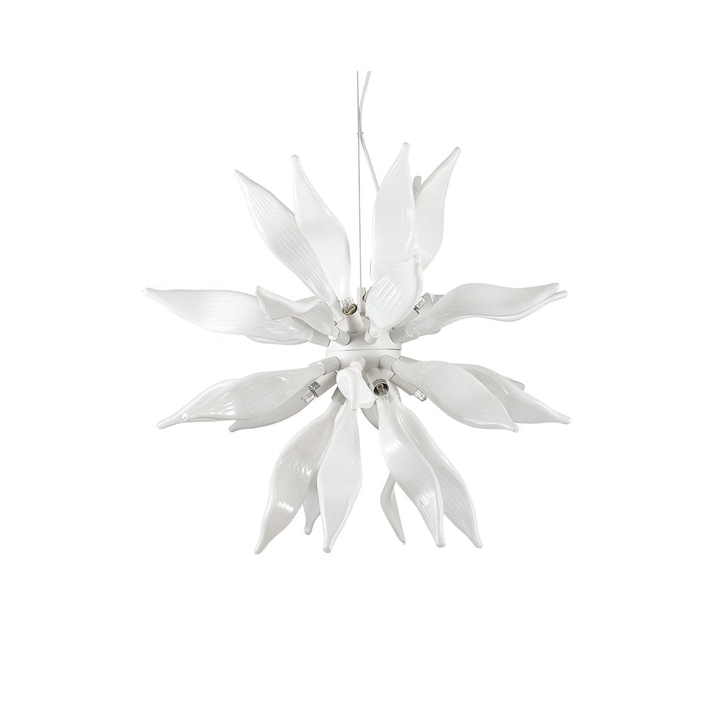 Leaves 8 Light Pendant - Collection Only