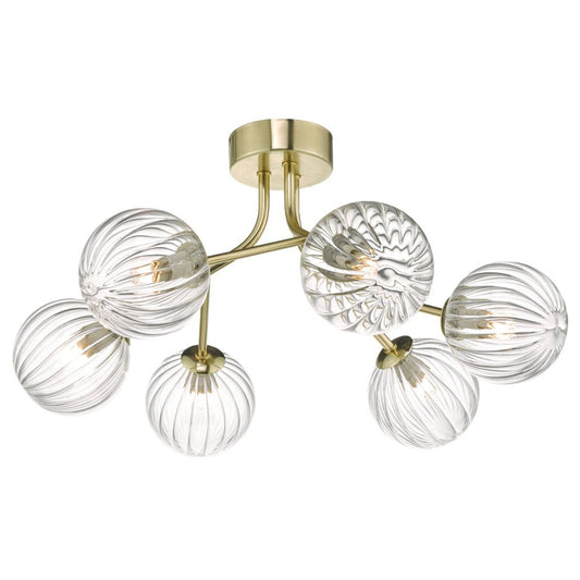 Yisca 6 Light Semi-flush Ceiling Light