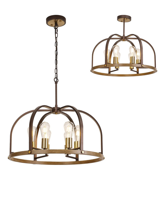 Lara Round 6 Light Pendant