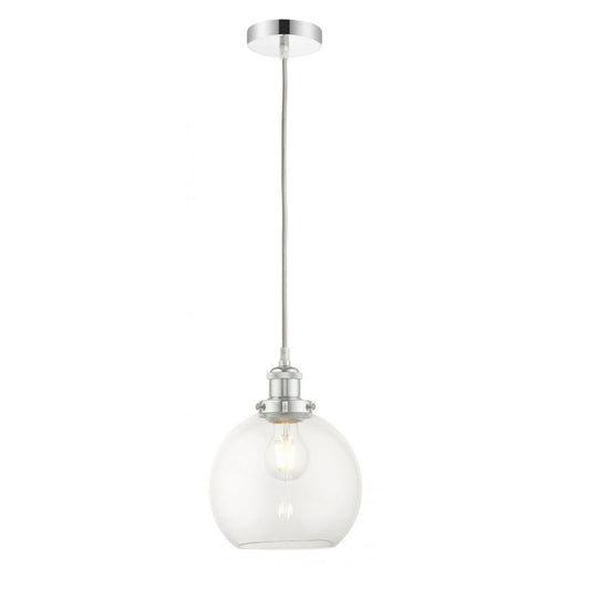 Lara 1 Light Small Glass Ball Pendant