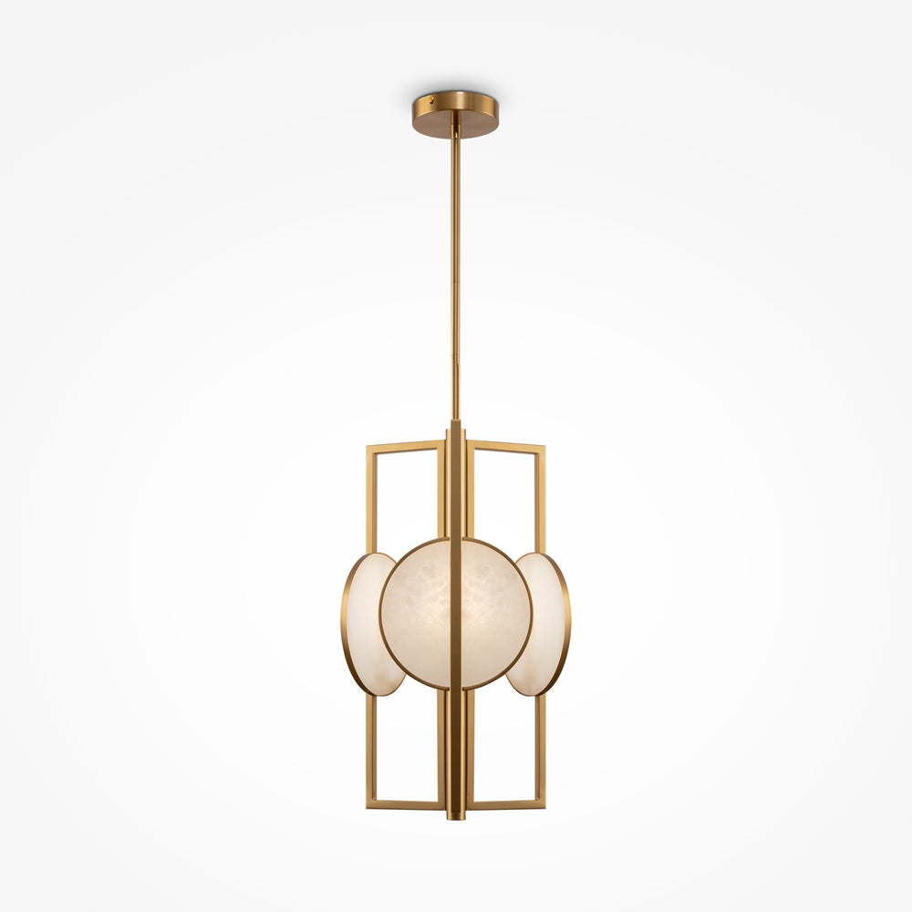 Marmol 3 Light Brass Pendant