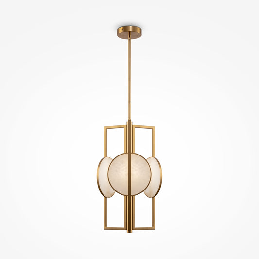 Marmol 3 Light Brass Pendant