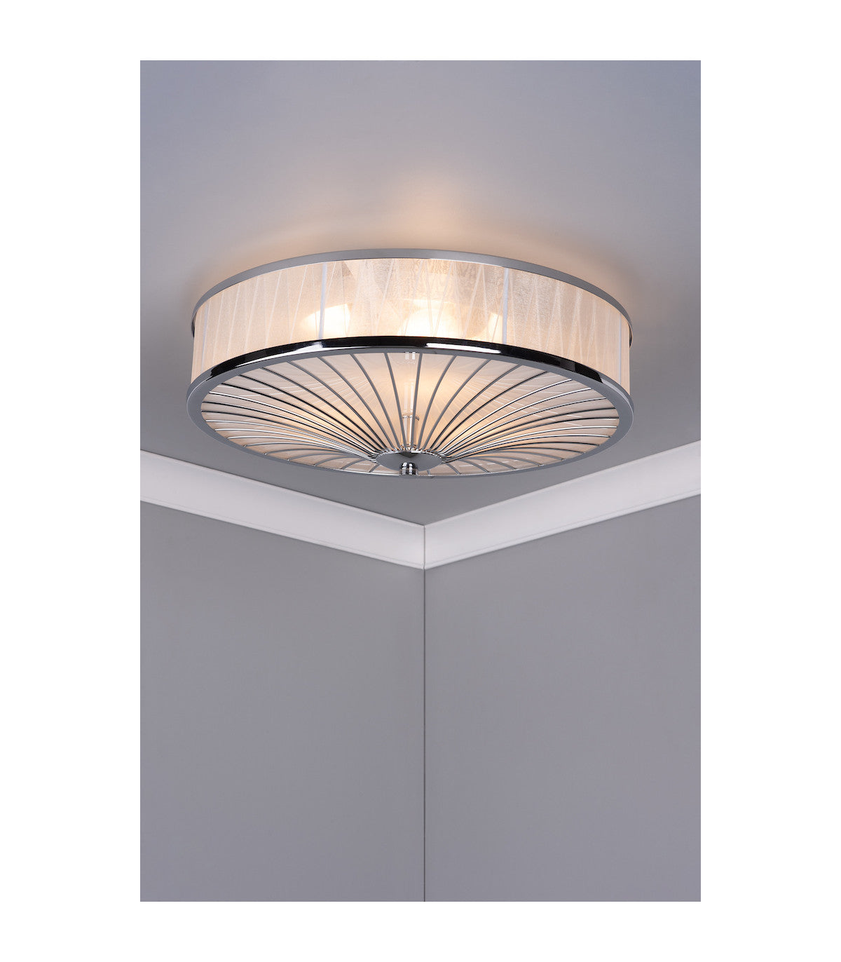 Norway 3 Light Flush Ceiling Light