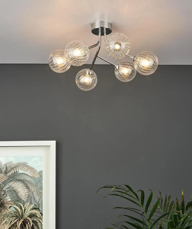 Yisca 6 Light Semi-flush Ceiling Light