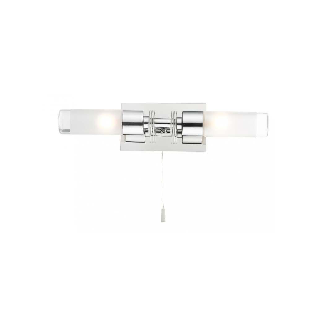 Mars 2 Light Bathroom Wall Light Polished Chrome