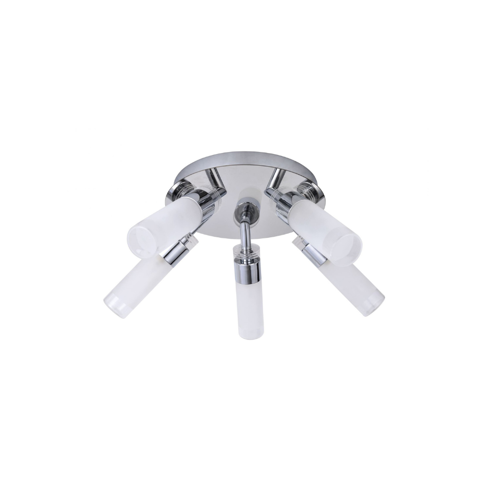 Mars 5 Light Bathroom Ceiling Light Polished Chrome