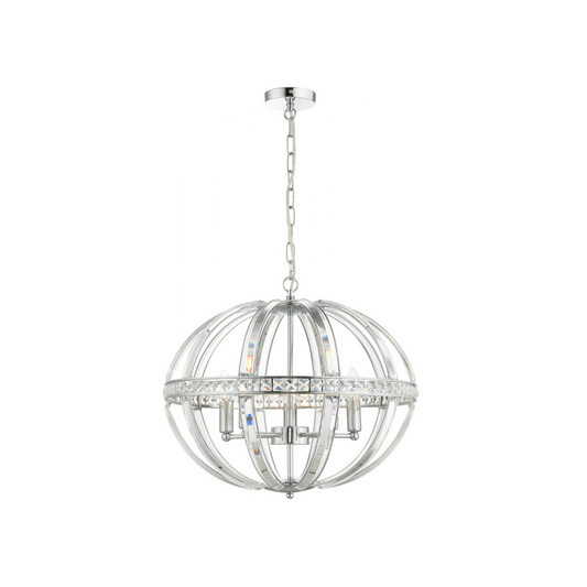 Laura 5 Light Pendant - Collection Only