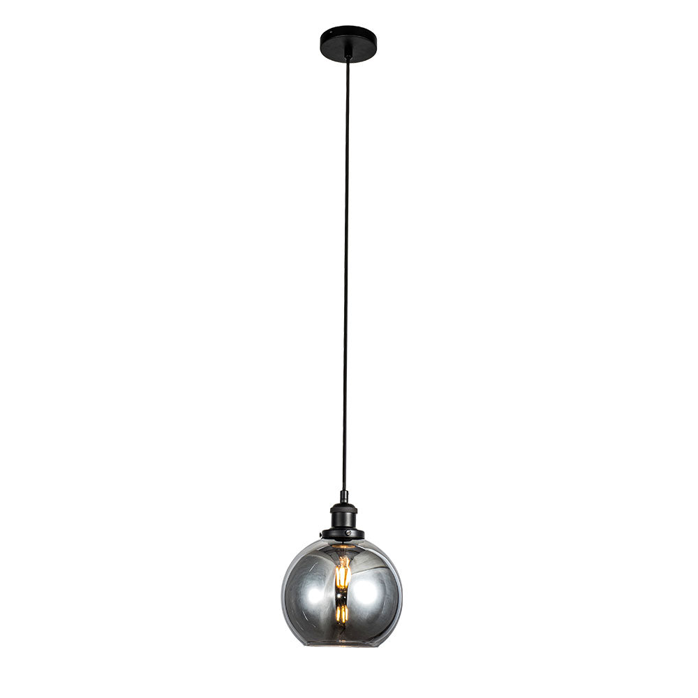 Lara Small Smoked Glass Pendant