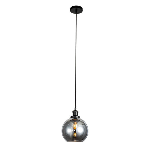 Lara Small Smoked Glass Pendant